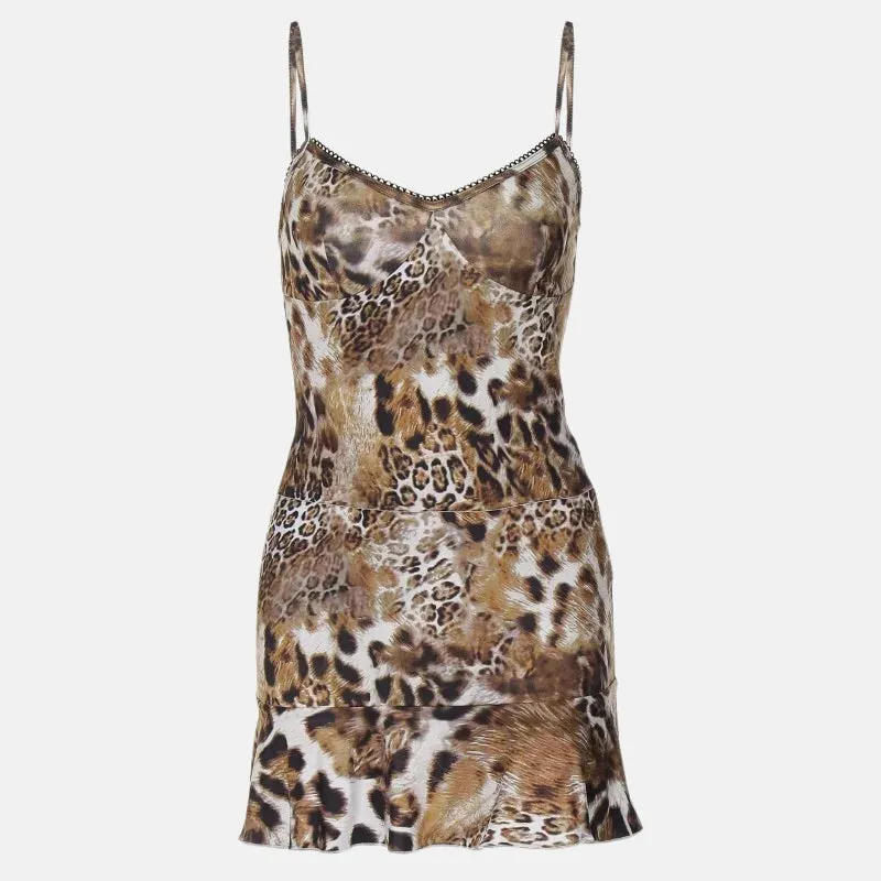 Y2K Leopard Top & Skirt Two Piece Set sold by Streetwear Society product image thumbnail 3