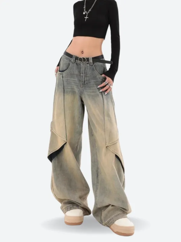 Skater Layered Denim Jeans sold by Streetwear Society