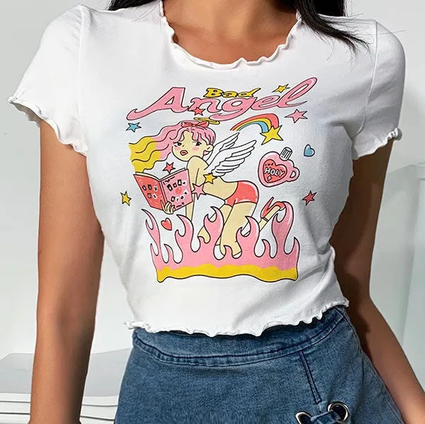Bad Angel Crop Top sold by Streetwear Society product image thumbnail 2
