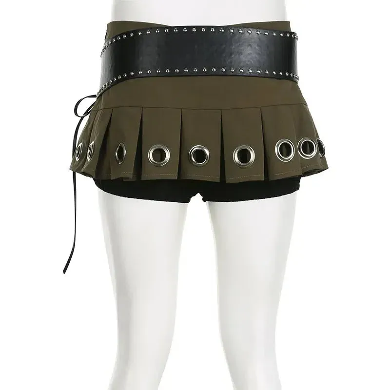 Grunge Belted Extra Mini Skirt sold by Streetwear Society product image thumbnail 4