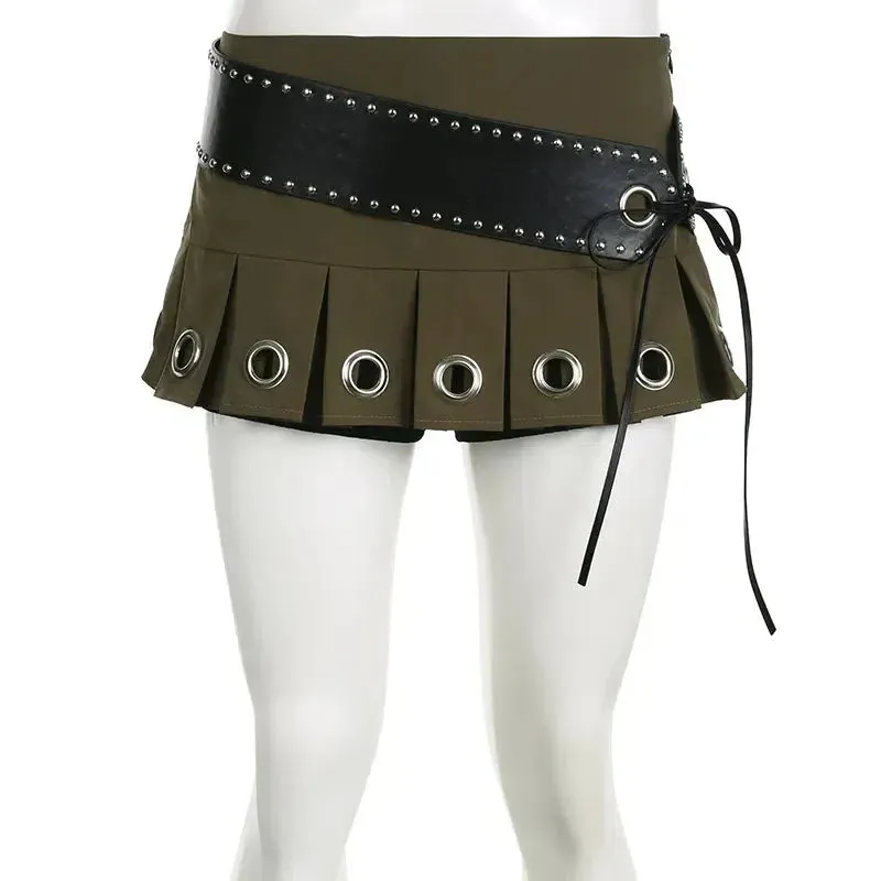 Grunge Belted Extra Mini Skirt sold by Streetwear Society product image thumbnail 3