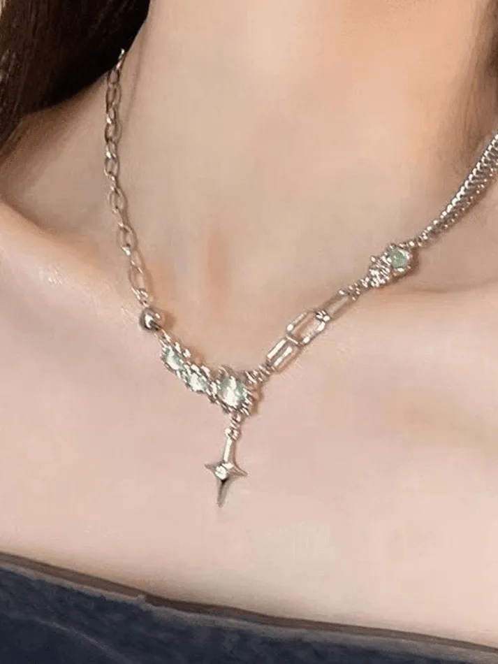 Stone Decor Astral Link Chain Necklace sold by Streetwear Society product image thumbnail 2