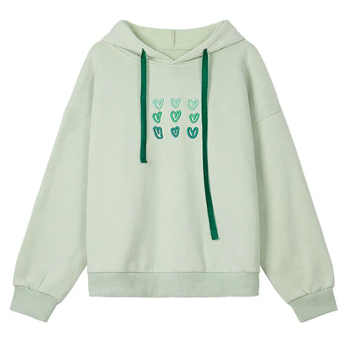 Mint Aesthetic Heart Hoodie sold by Streetwear Society product image thumbnail 4