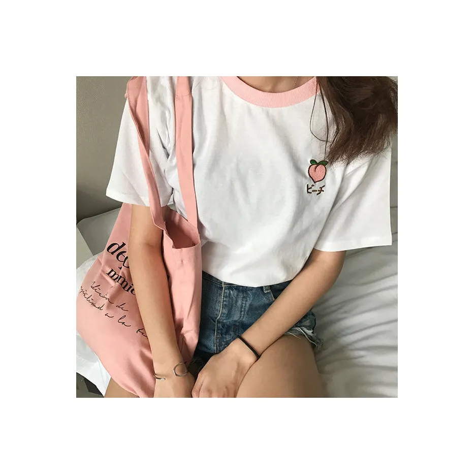 Peach Tee sold by Streetwear Society product image thumbnail 2