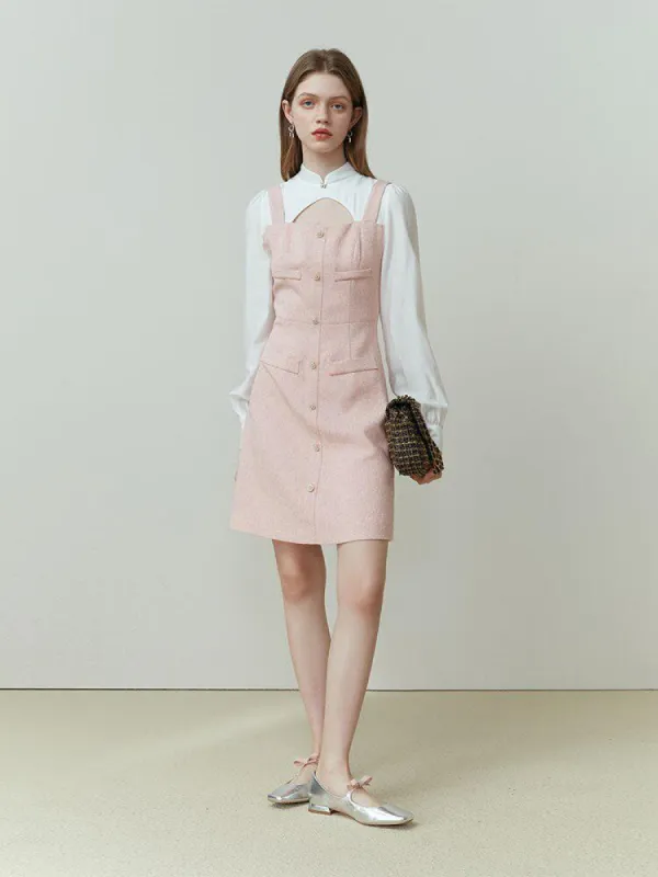 Soft Girl Mini Dress With Shirt Sleeve sold by Streetwear Society