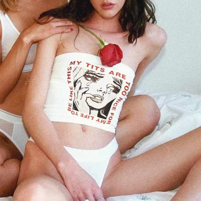 Too Nice Crop Tee sold by Streetwear Society product image thumbnail 3