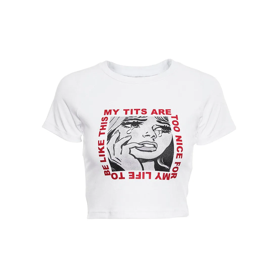 Too Nice Crop Tee sold by Streetwear Society