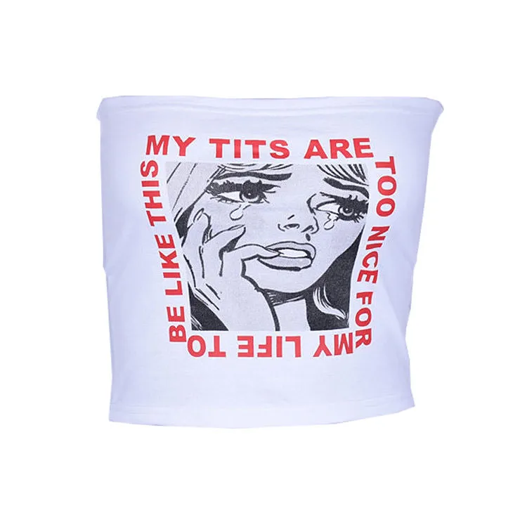 Too Nice Crop Tee sold by Streetwear Society product image thumbnail 2