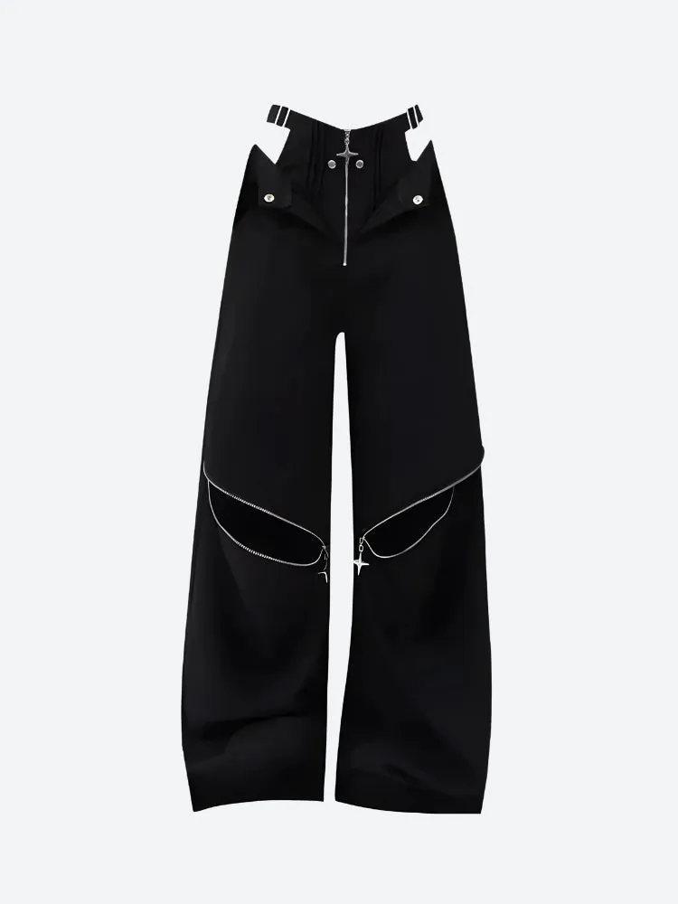 Y2K Cut Out Waist Pants sold by Streetwear Society product image thumbnail 5
