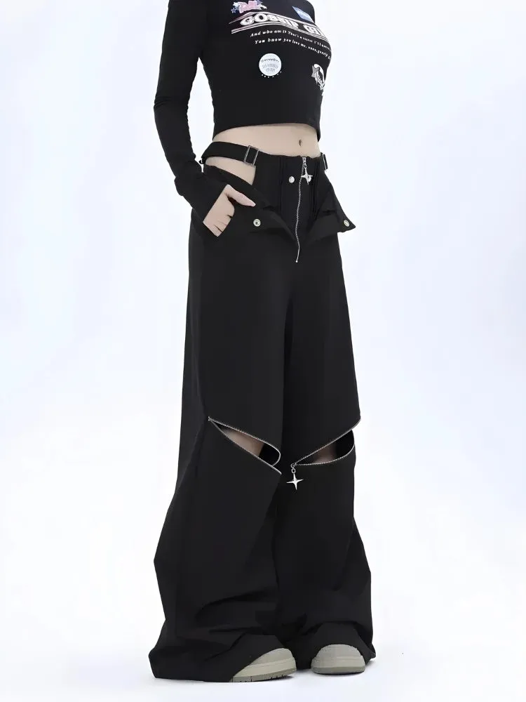 Y2K Cut Out Waist Pants sold by Streetwear Society product image thumbnail 2