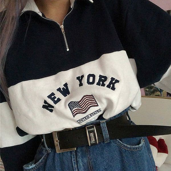 New York Zip Up Sweatshirt sold by Streetwear Society product image thumbnail 2