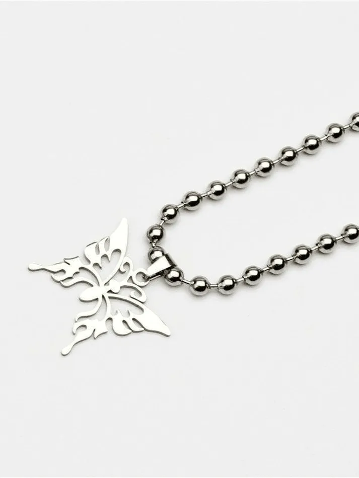 butterfly pendant necklace sold by Streetwear Society product image thumbnail 2