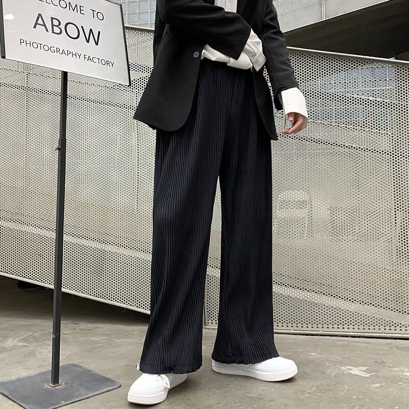 Pleated Straight Pants sold by Streetwear Society product image thumbnail 4