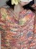 Rainbow front button cardigan sold by Streetwear Society