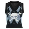 Emo Aesthetic Argyle Vest sold by Streetwear Society