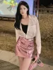 Metallic Faux Leather Mini Skirt sold by Streetwear Society