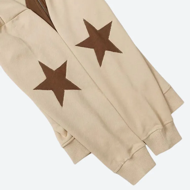 Y2K Star Patch Zip-Up Hoodie sold by Streetwear Society product image thumbnail 5