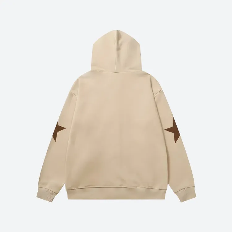 Y2K Star Patch Zip-Up Hoodie sold by Streetwear Society product image thumbnail 3