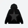 Y2K Star Patch Zip-Up Hoodie sold by Streetwear Society