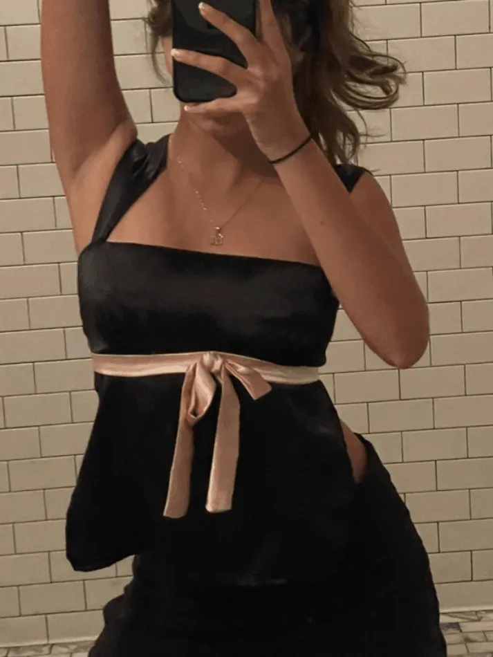 Backless Lace Up Tank Top sold by Streetwear Society product image thumbnail 2