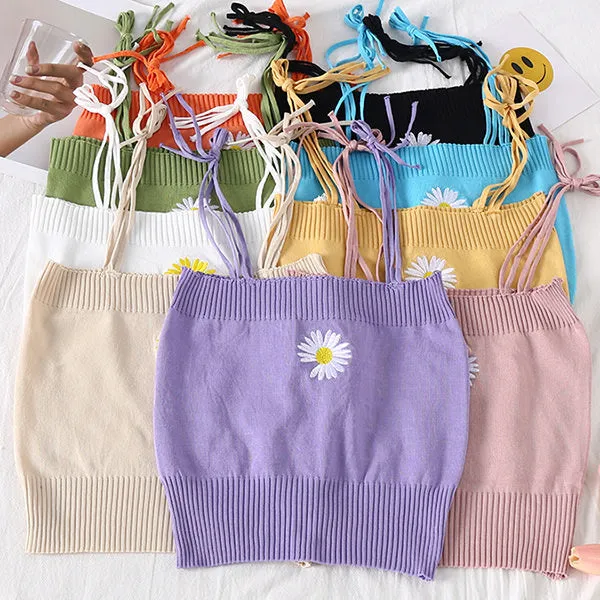 Daisy Knit Tank Top sold by Streetwear Society product image thumbnail 5