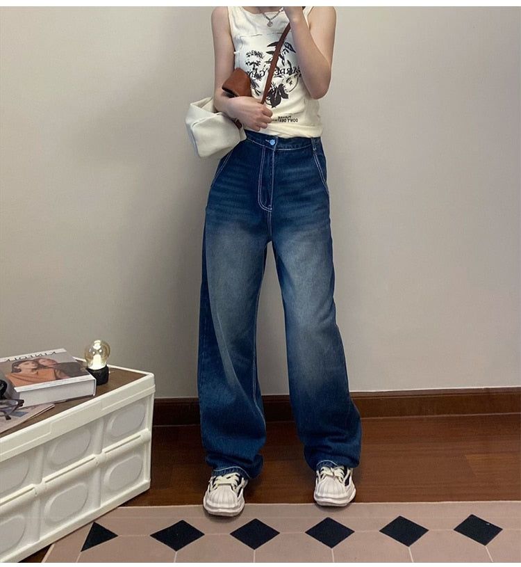 Vintage 90s straight leg baggy jeans sold by Streetwear Society product image thumbnail 2