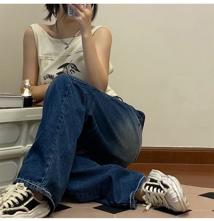 Vintage 90s straight leg baggy jeans sold by Streetwear Society product image thumbnail 6