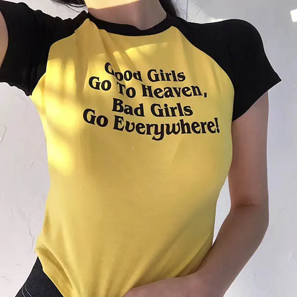 Good/Bad Girls Crop Top sold by Streetwear Society product image thumbnail 2