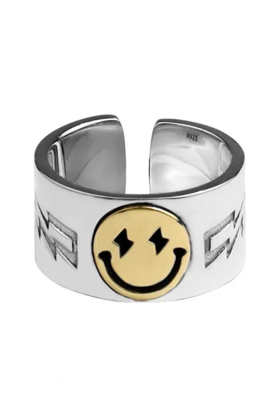 Smiley Decor Ring sold by Streetwear Society