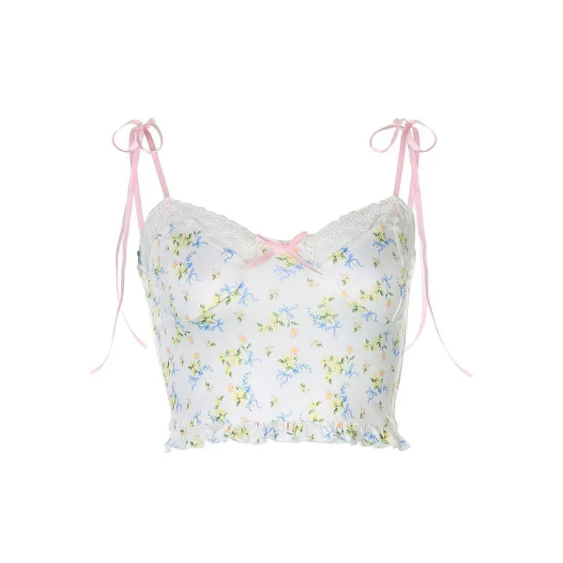 Y2K Floral Tank Top sold by Streetwear Society