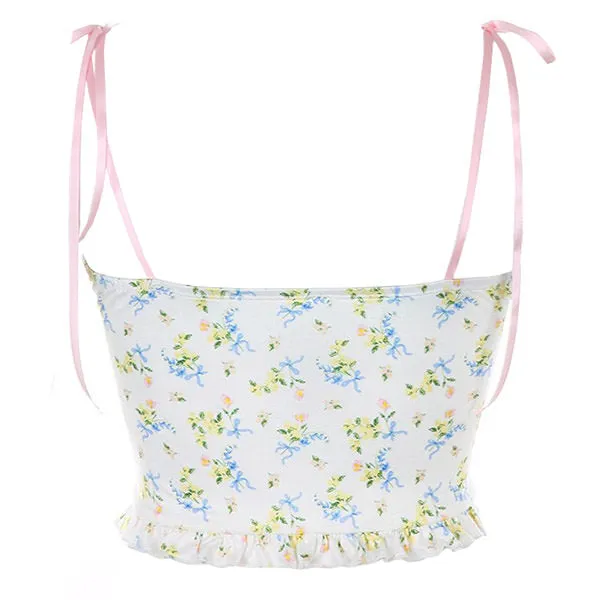 Y2K Floral Tank Top sold by Streetwear Society product image thumbnail 2