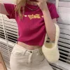 Barbie Embroidered Crop Top sold by Streetwear Society