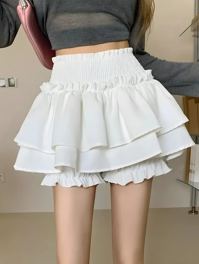 Soft Girl Layered Mini Skort sold by Streetwear Society product image thumbnail 3