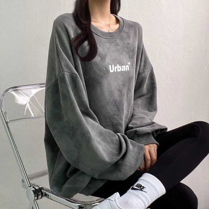 Indie Urban Print Longline Sweatshirt sold by Streetwear Society product image thumbnail 4