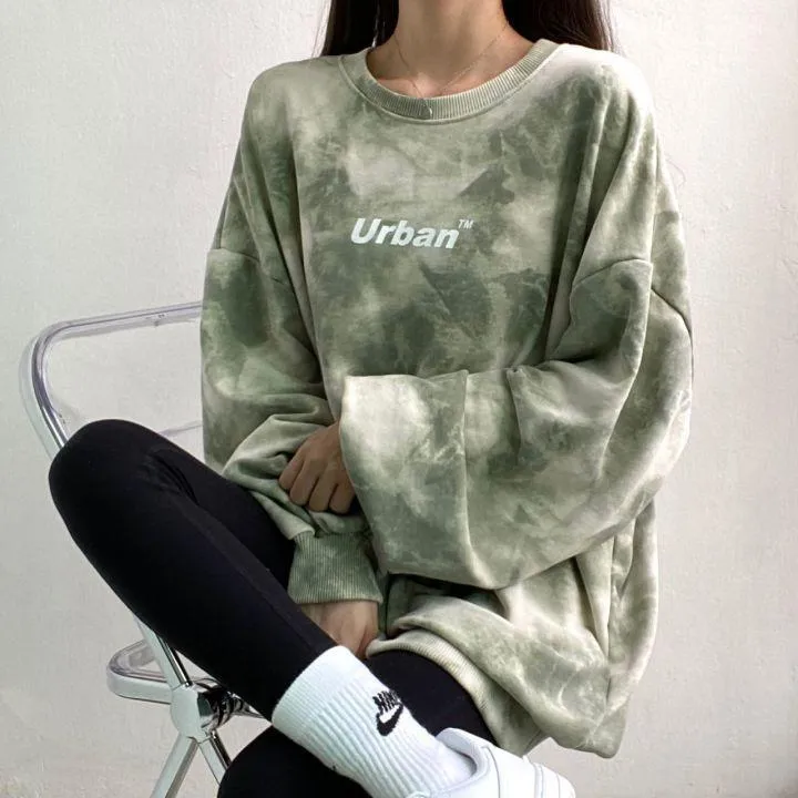 Indie Urban Print Longline Sweatshirt sold by Streetwear Society product image thumbnail 3
