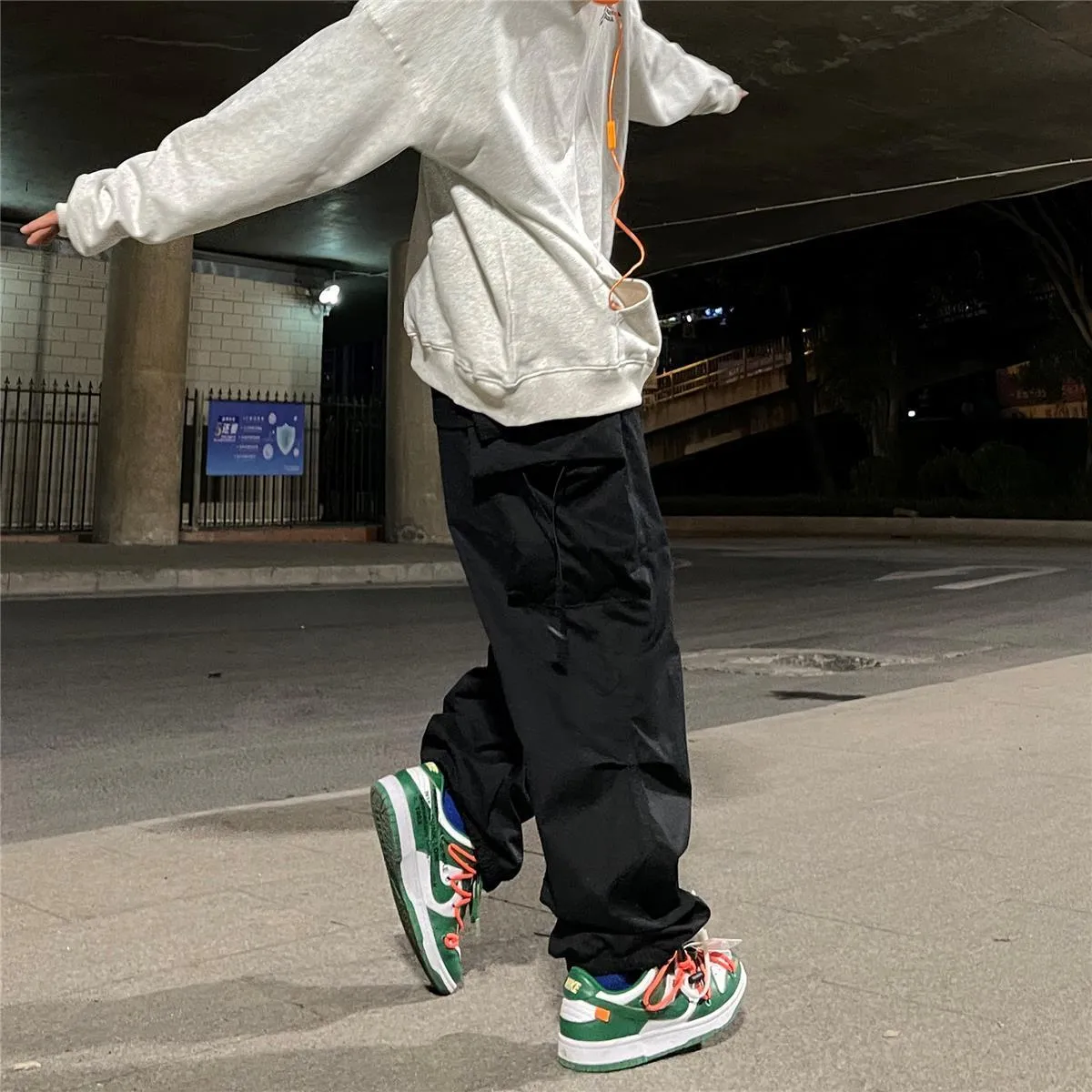 Y2K Vintage Baggy Parachute Cargo Pants sold by Streetwear Society