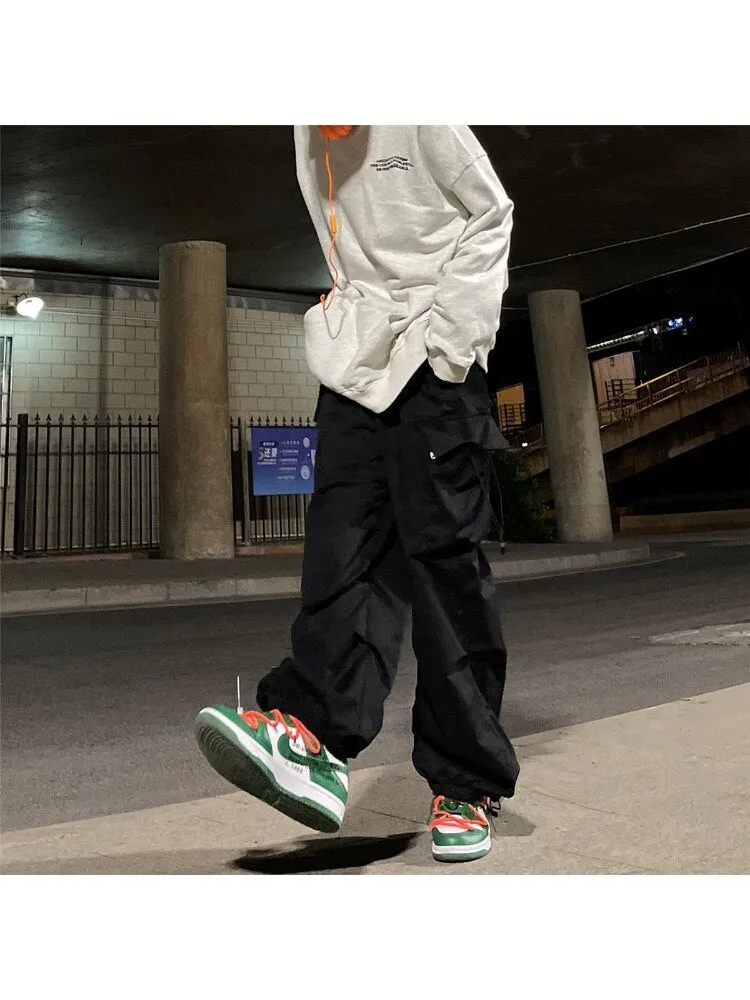Y2K Vintage Baggy Parachute Cargo Pants sold by Streetwear Society product image thumbnail 3