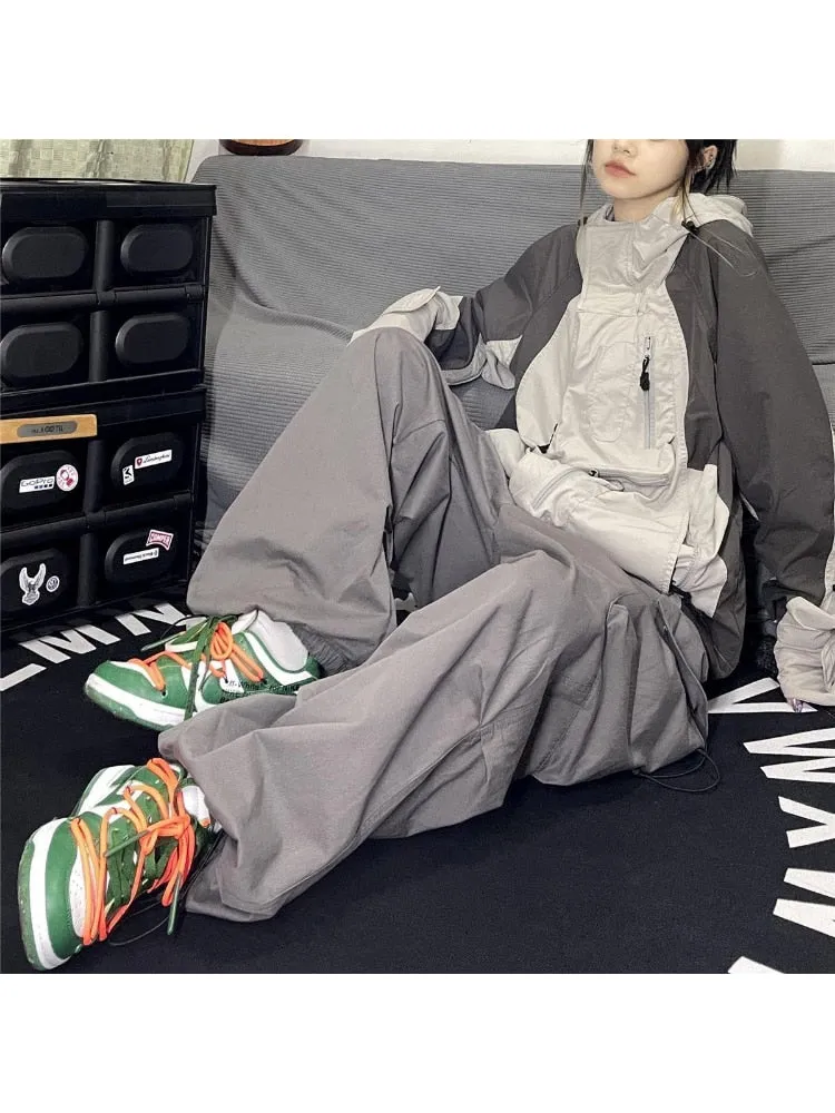Y2K Vintage Baggy Parachute Cargo Pants sold by Streetwear Society product image thumbnail 5