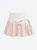 Coquette Lace Pleated Mini Skirt sold by Streetwear Society