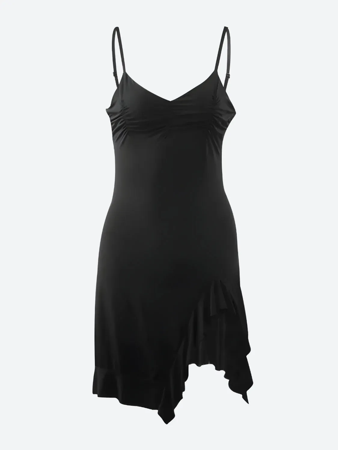Ruffled Slit Bodycon Mini Dress sold by Streetwear Society product image thumbnail 3