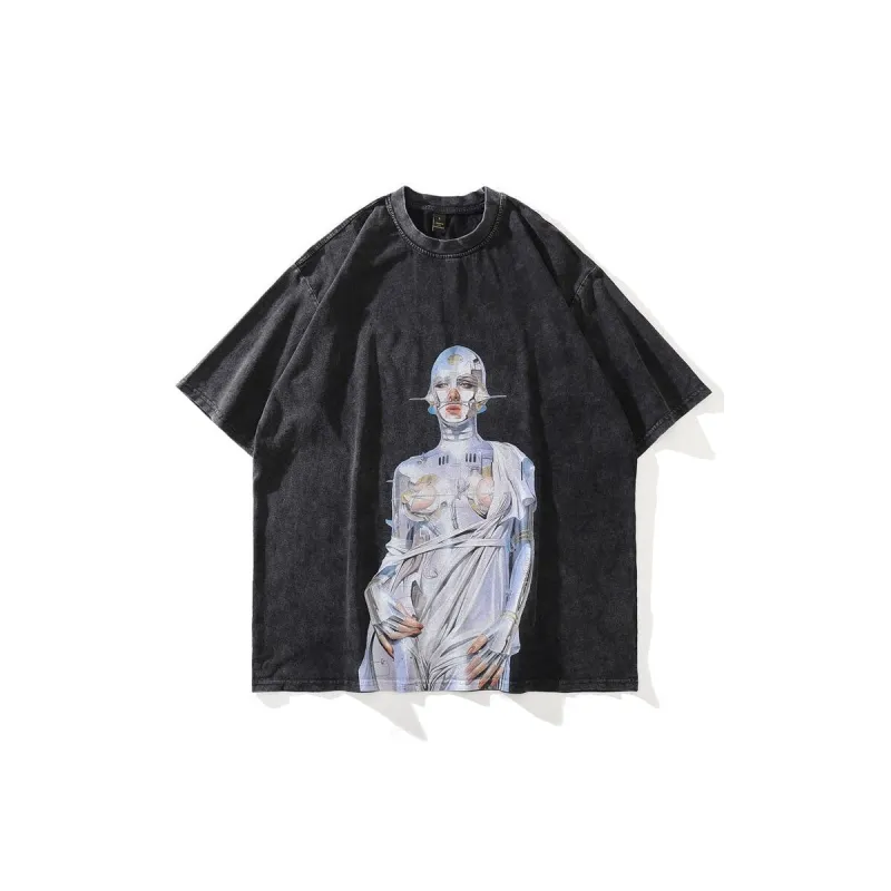 Hajime Sorayama Oversize Cotton T-Shirt sold by Streetwear Society