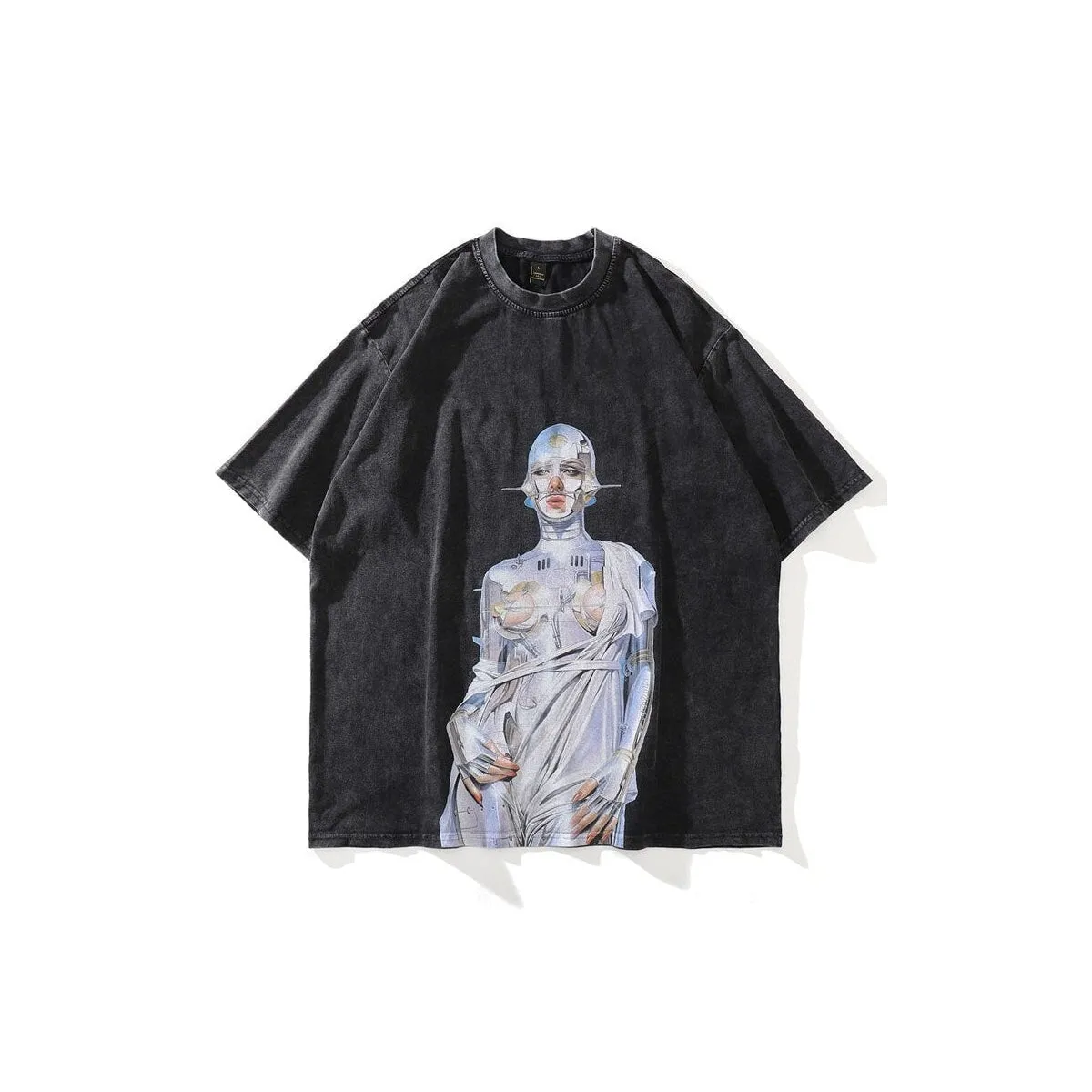 Hajime Sorayama Oversize Cotton T-Shirt sold by Streetwear Society
