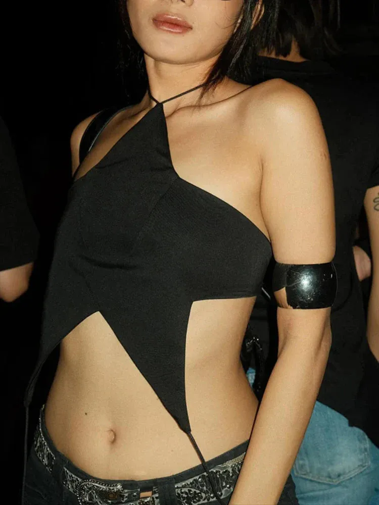 Y2k Star Lace Up Backless Top sold by Streetwear Society product image thumbnail 4