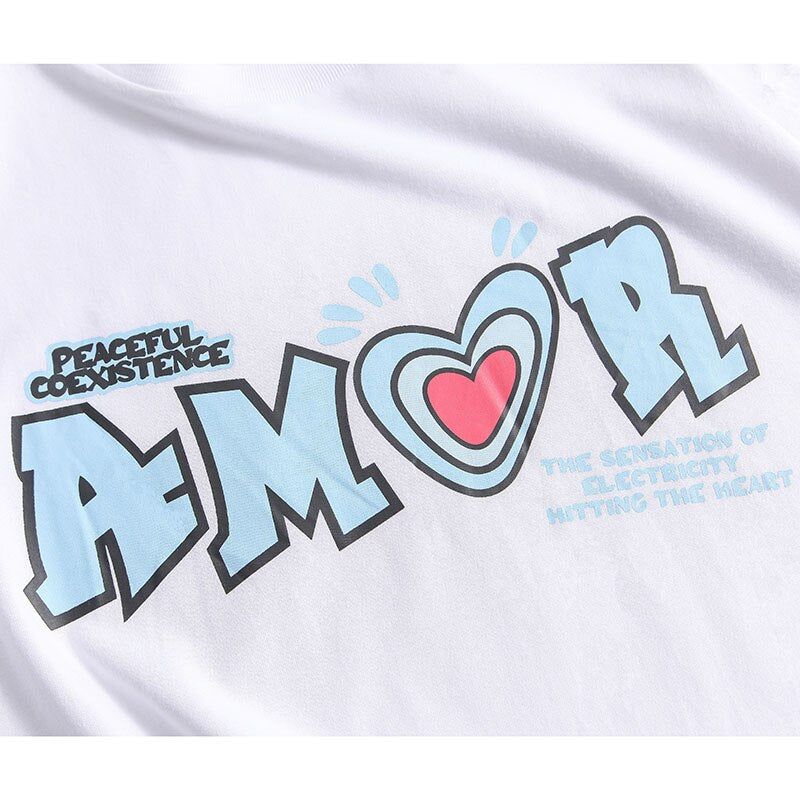 Amor' Cotton Short Sleeve Cotton T-Shirt sold by Streetwear Society product image thumbnail 2