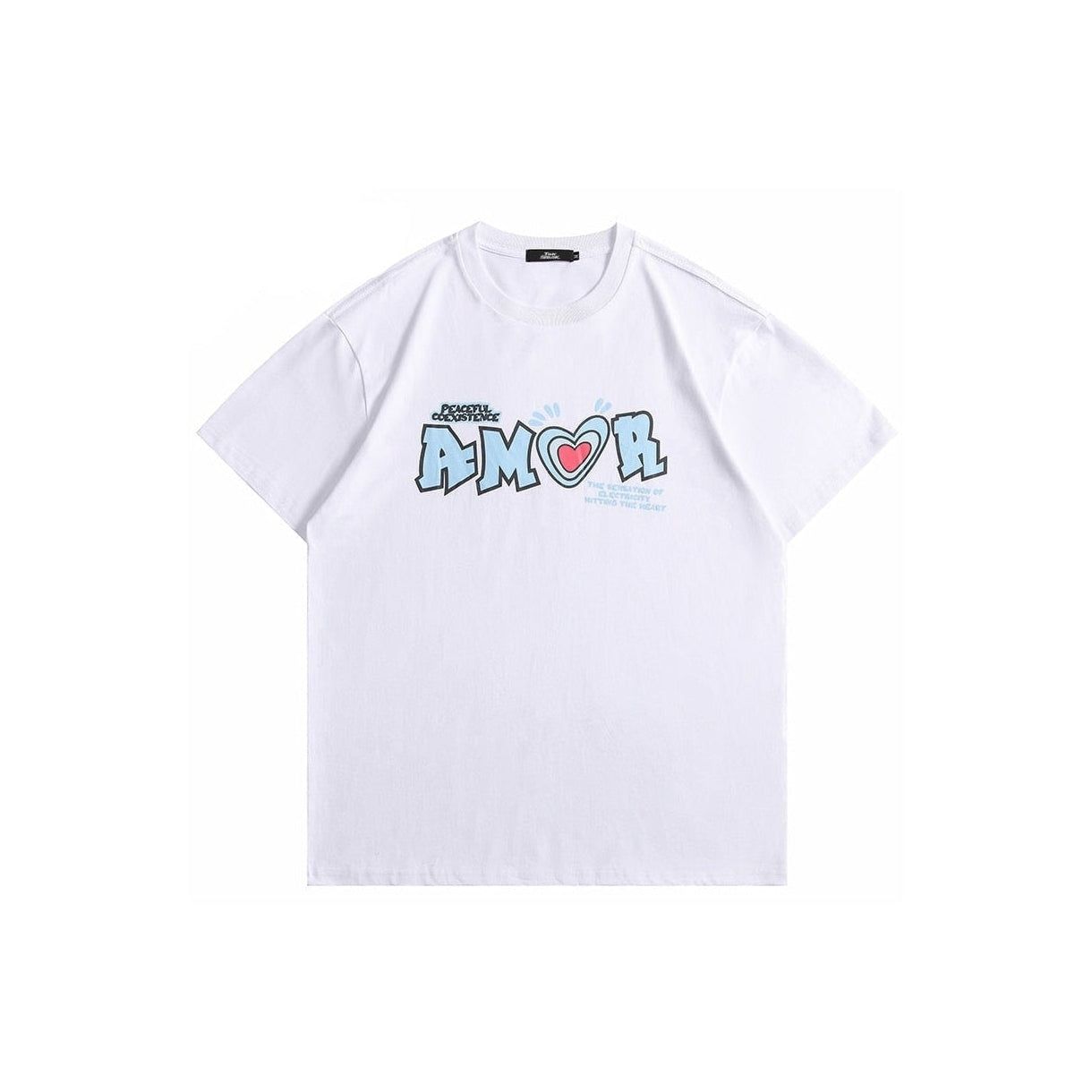 Amor' Cotton Short Sleeve Cotton T-Shirt sold by Streetwear Society