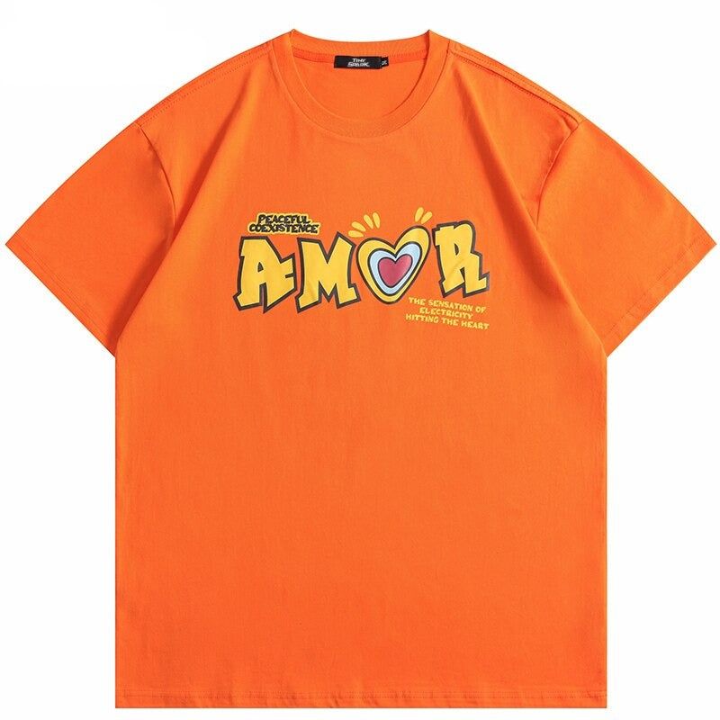 Amor' Cotton Short Sleeve Cotton T-Shirt sold by Streetwear Society product image thumbnail 4