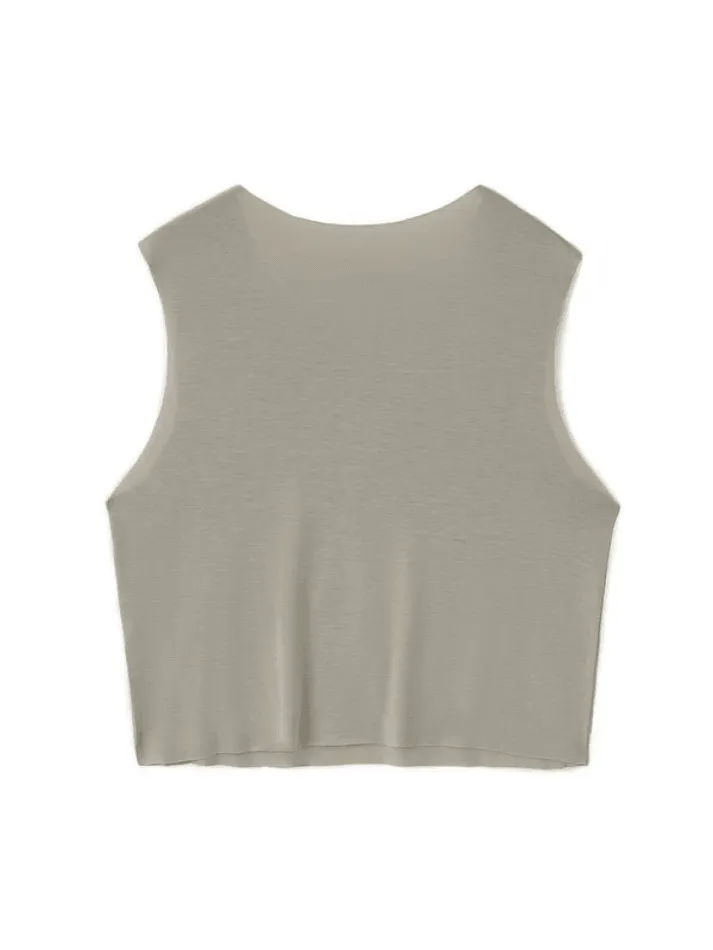 Face Print Cropped Tank Top sold by Streetwear Society product image thumbnail 4