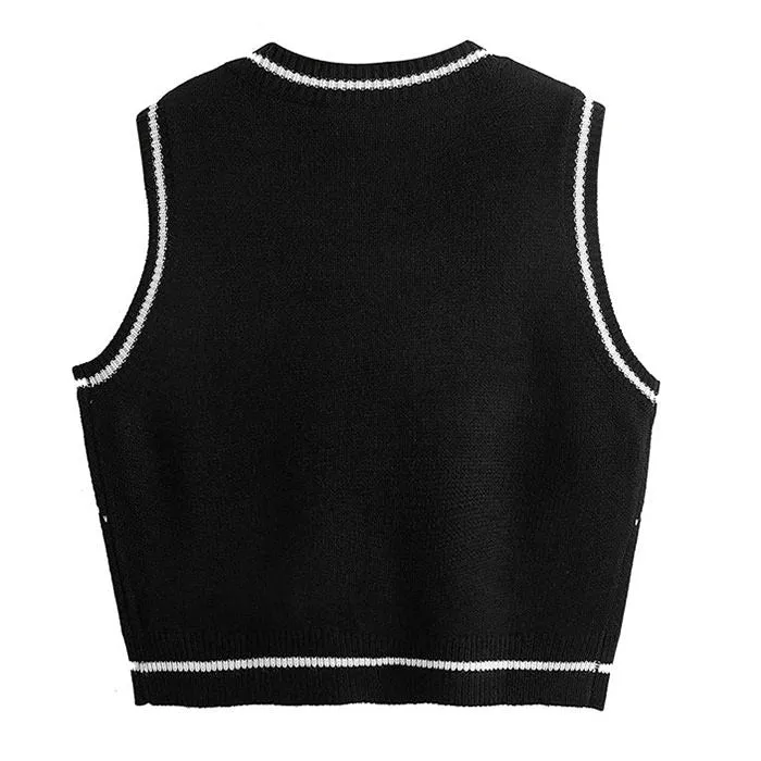 Skull Argyle Vest sold by Streetwear Society product image thumbnail 2