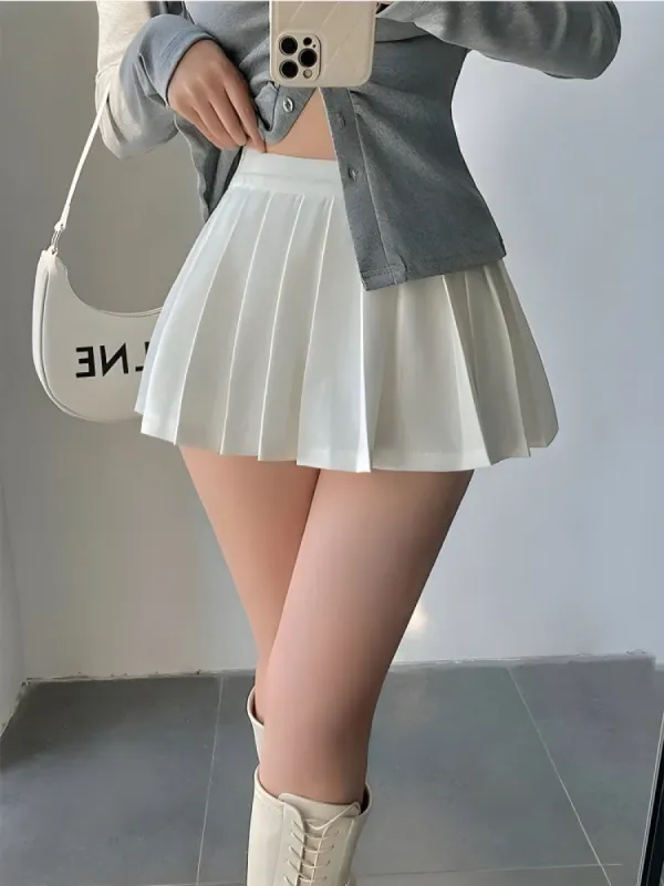 Pleated Tennis Mini Skirt sold by Streetwear Society