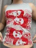 Gothic Screen Print Crop Tank Top sold by Streetwear Society
